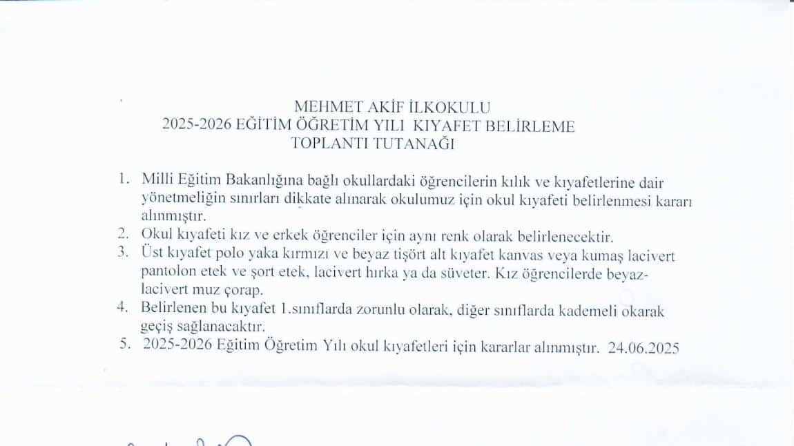 Okul Kıyafetimiz