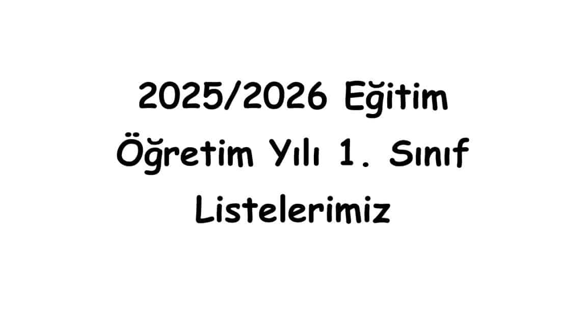 1. Sınıflar Listelerimiz